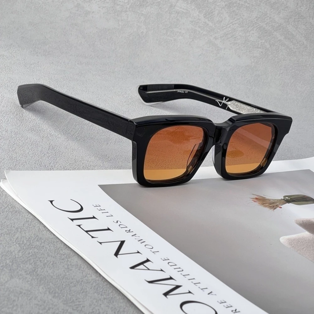 Square Acetate Sunglasses Unisex Luxury Vintage Hammer Design UV400 Eyewear Square Acetate Sunglasses Unisex Luxury Vintage Hammer Design UV400 Eyewear